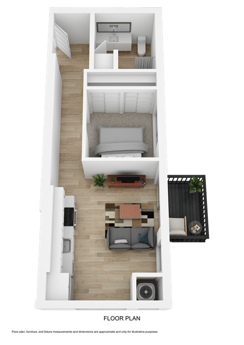a 3d rendering of the upstairs floor plan of a house